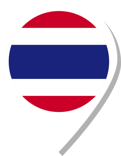 Thailand flag check-in icon.